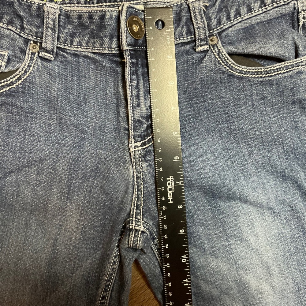 Mossimo Supply Co Mid Rise Straight Leg Jeans Womens‎ 11 Blue Denim Preppy Y2K - Picture 6 of 8